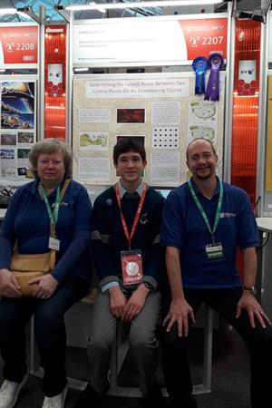 BTYSE 2020 GSI winner Liam Cotter with Mary Carter and Koen Verbruggen